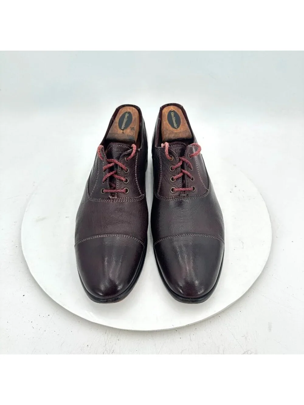 Paolo Lantorno Men Size EU 40 US 7 Brown Leather Cap Toe Oxford Dress Shoes